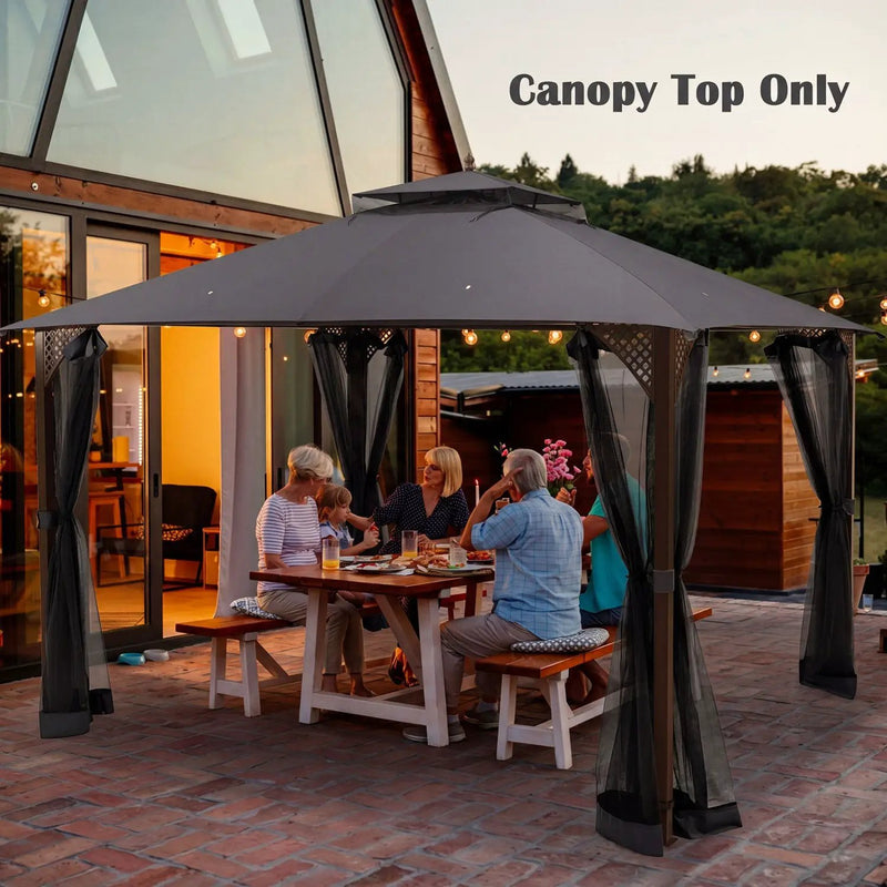 10' x 12' Gazebo Replacement Canopy Top with Air Vent by DirectDeals