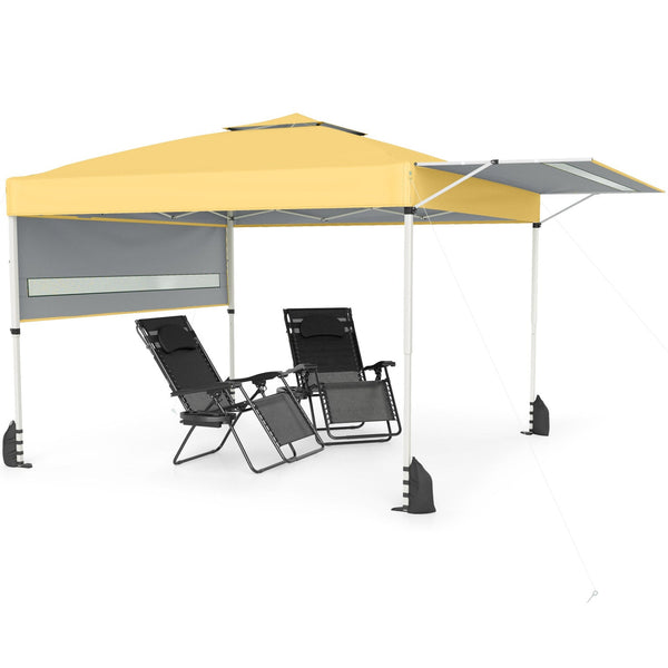 10 x 17 Feet Pop Up Canopy Tent with Dual Adjustable Awnings, photo 2 of 40