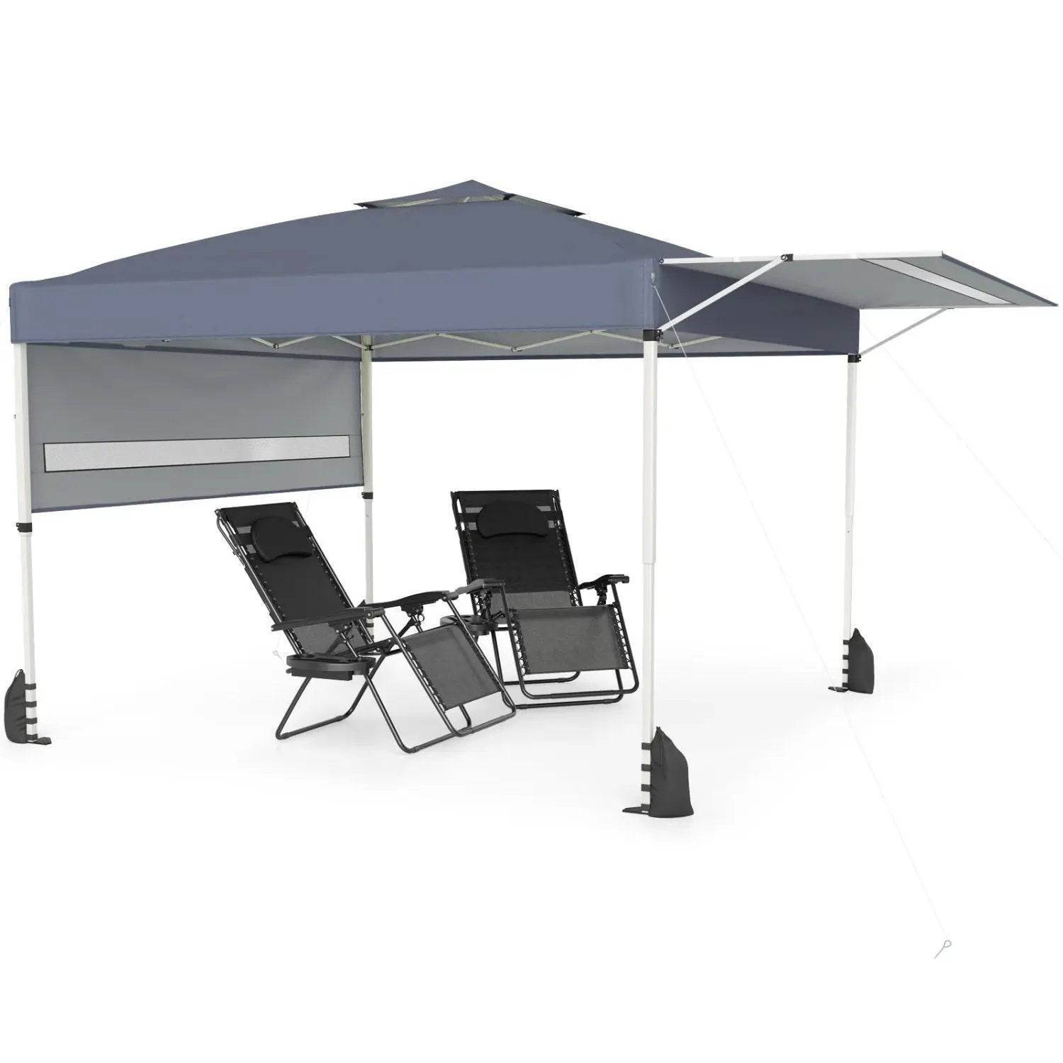 10 x 17 Feet Pop Up Canopy Tent with Dual Adjustable Awnings by DirectDeals