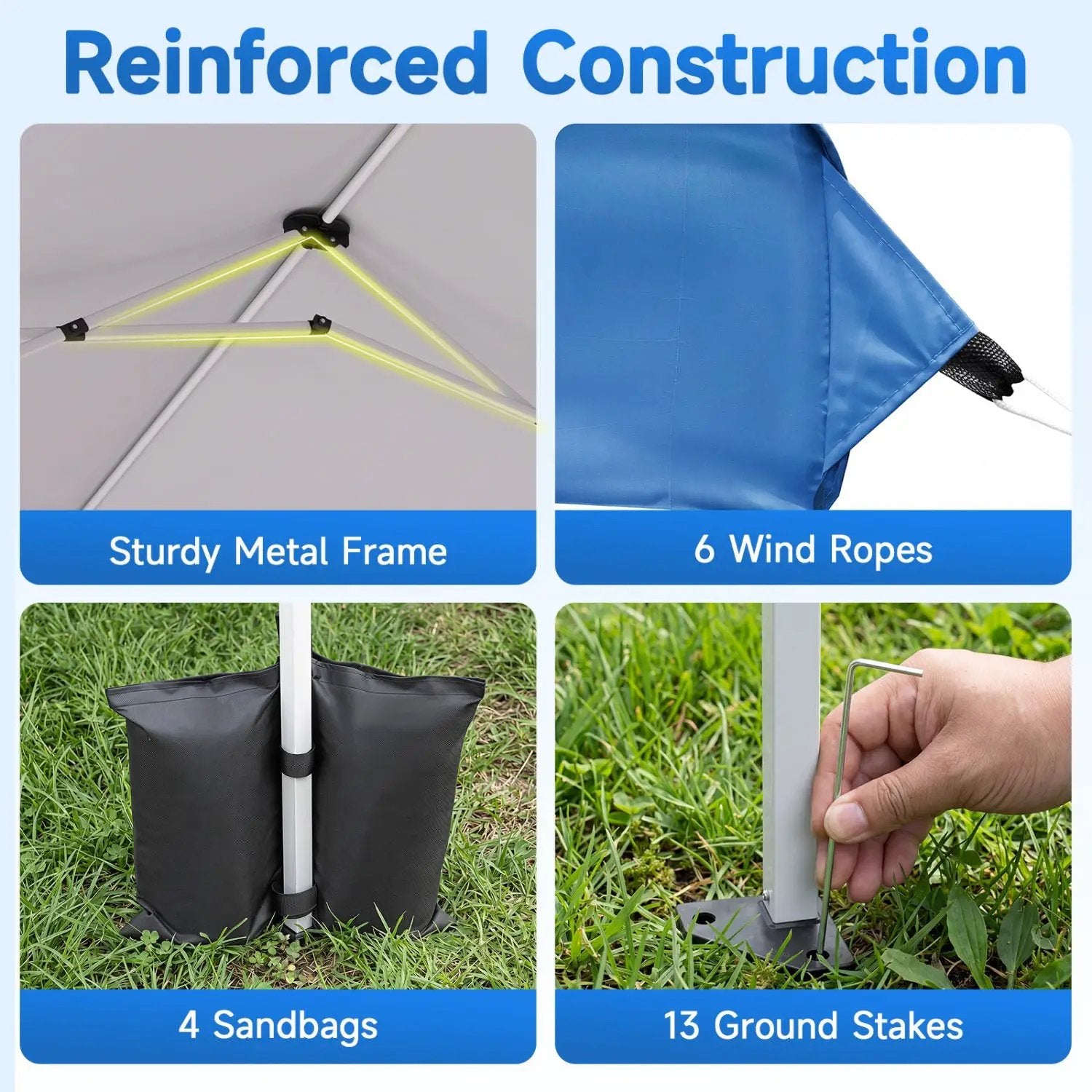 Pop Up Canopy Tent 10x30 FT with 8 Sidewalls by DirectDeals