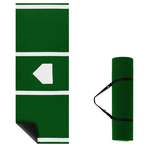 10 x 3.8 ft Baseball and Softball Hitting Mat with Home Plate, photo 2 of 2