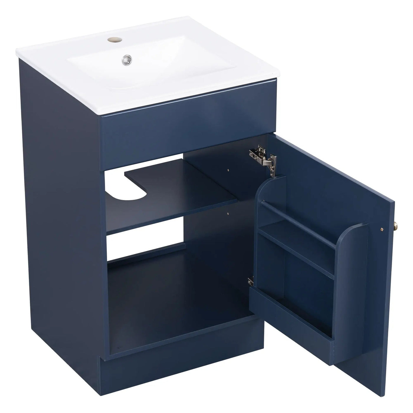 Bathroom Vanity With Sink, Cabinet With Adjustable Shelf by HouseOfZazla