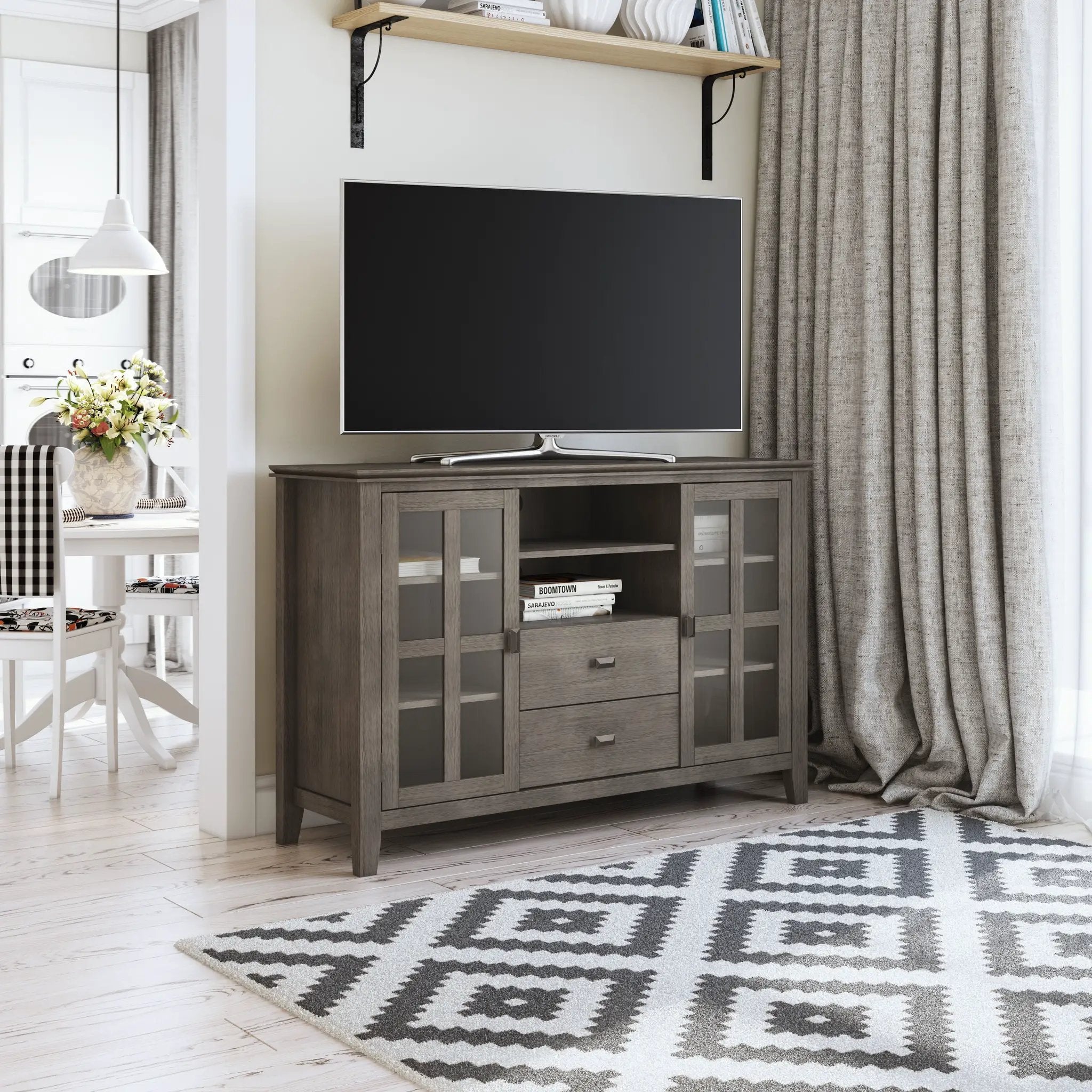 Artisan - Handcrafted, Tall TV Media Stand by Unique Piece Furniture