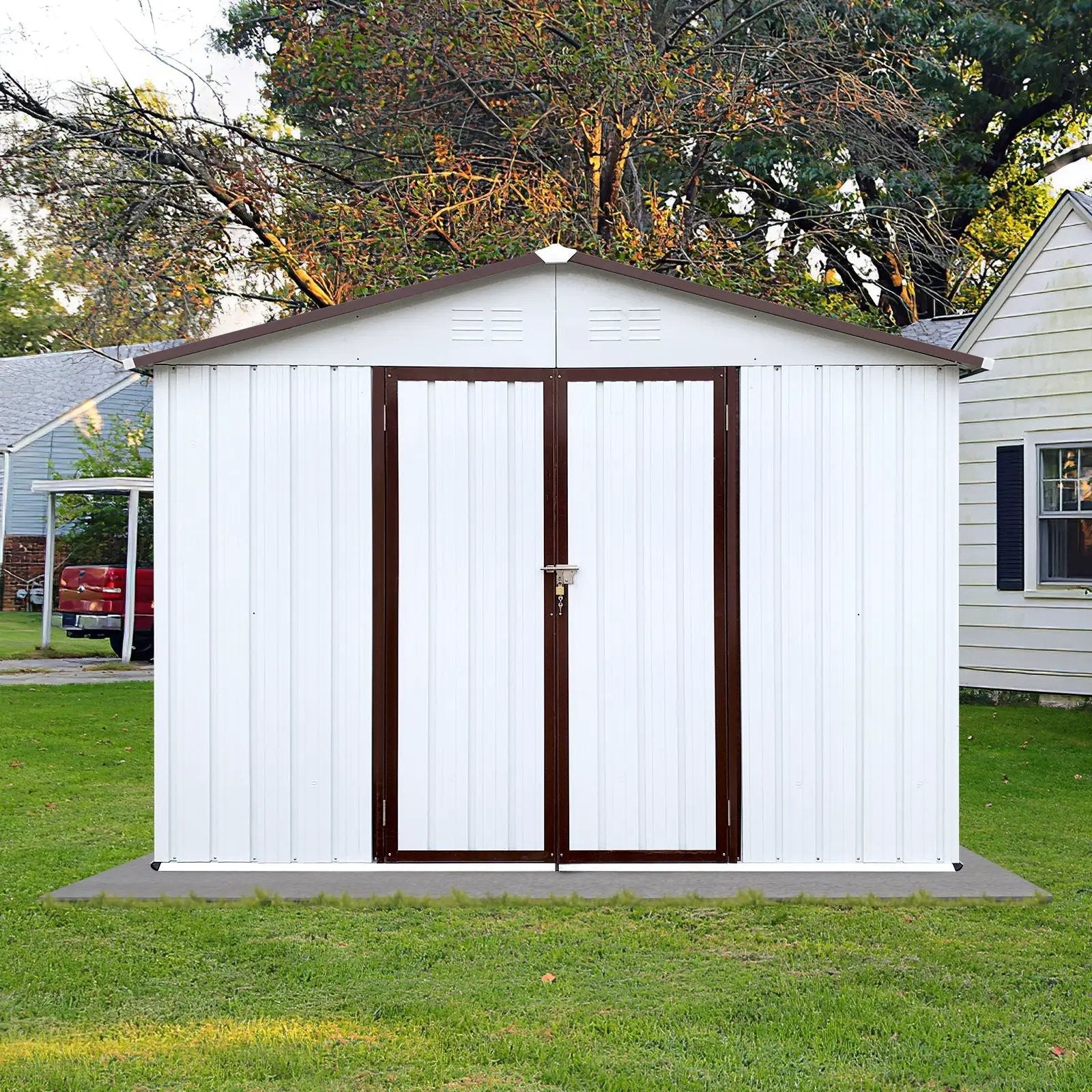 10' x 8' Garden Sheds Outdoor Storage Sheds by HouseOfZazla