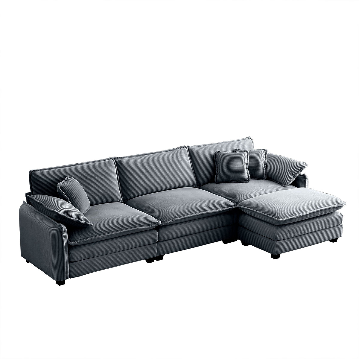 Oversize 3-Seater Sofa with Ottoman, photo 5 of 10