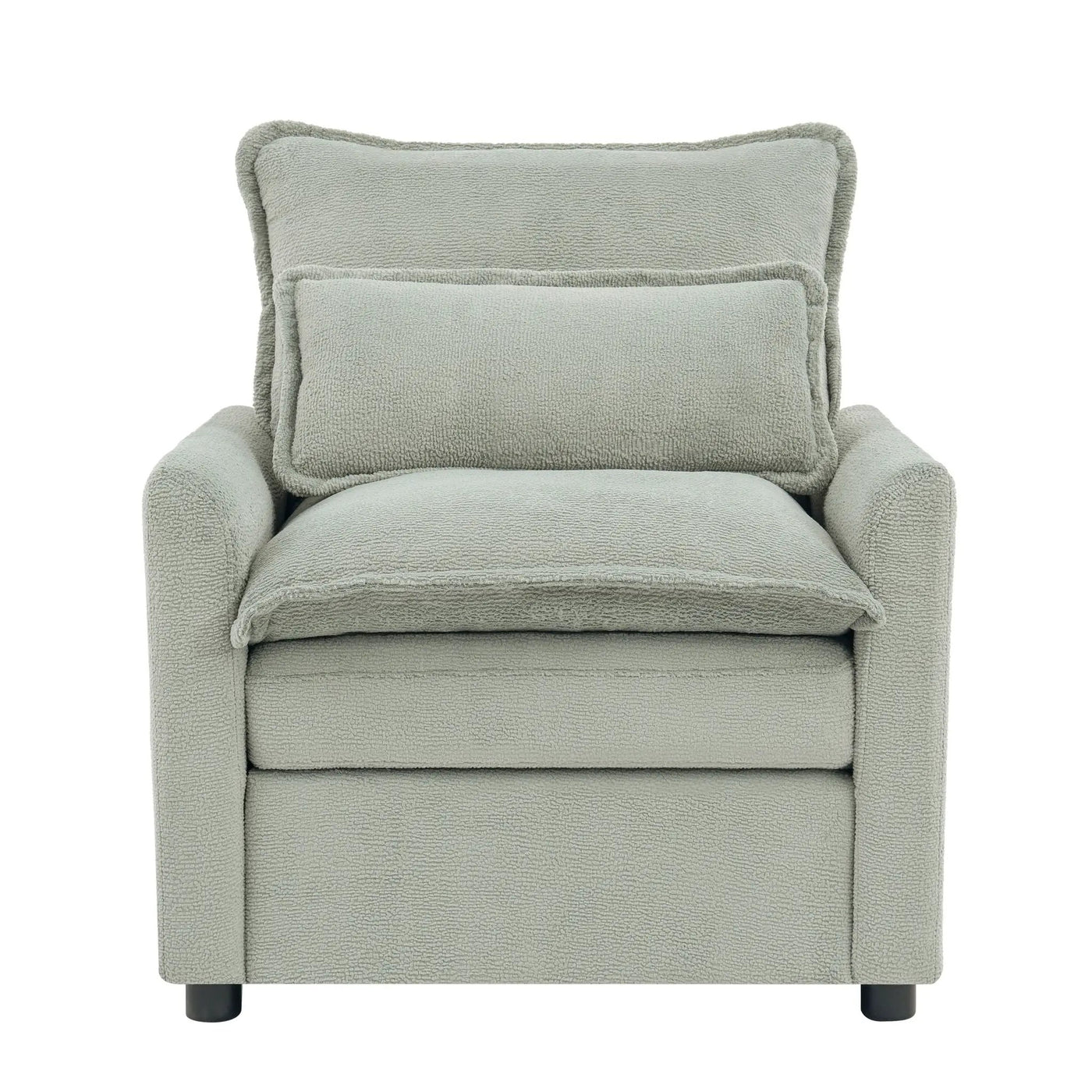 Modern Single Seat Accent Chair With Side Storage Pockets by HouseOfZazla