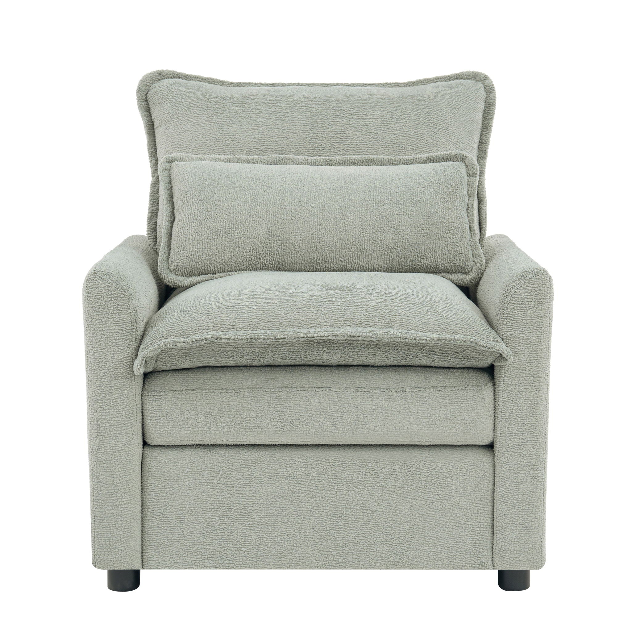 Modern Single Seat Accent Chair With Side Storage Pockets by HouseOfZazla