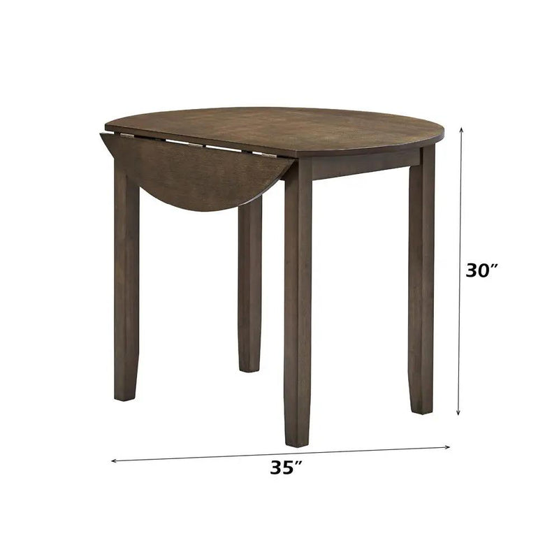 Damica - Round Dining Table - Walnut by Unique Piece Furniture