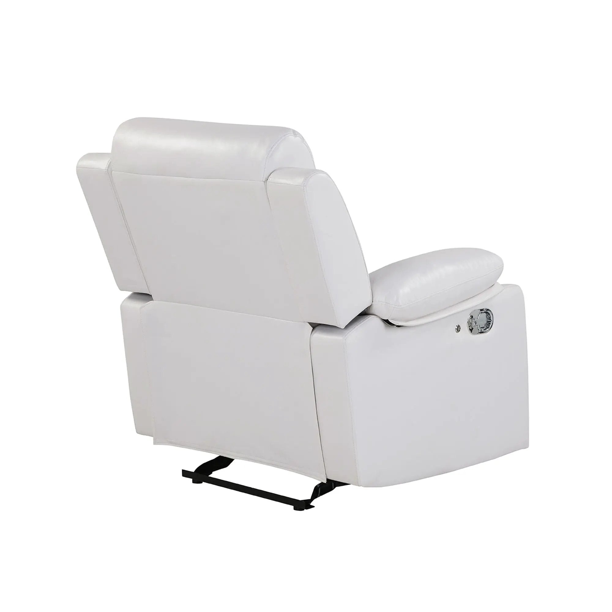 Blanche - Glider Recliner With LED, Pillow Top Arms by HouseOfZazla