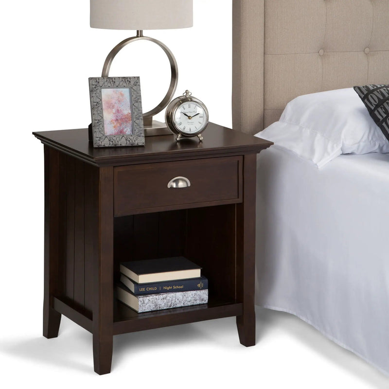 Acadian - Bedside Table, Handcrafted by HouseOfZazla