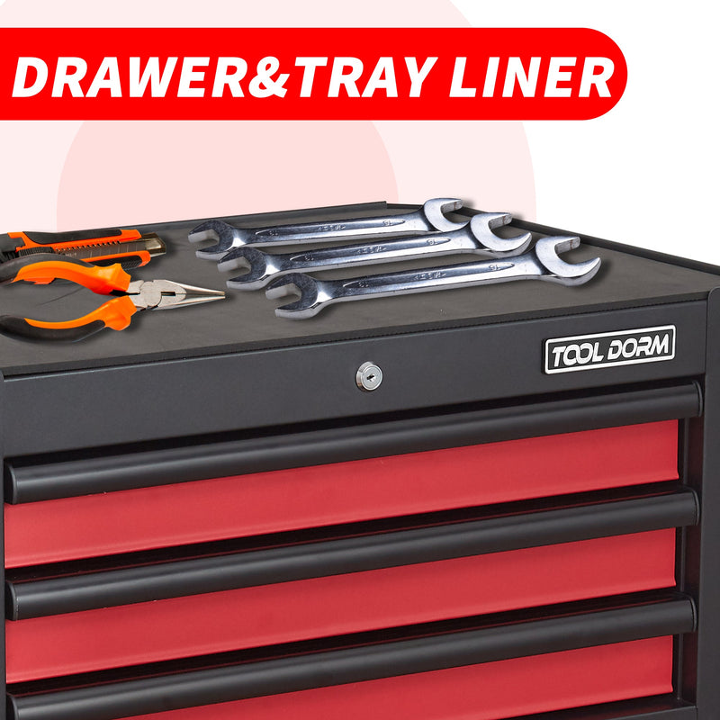 28 Inch 3-Drawer Rolling Tool Chest with Wheels by HouseOfZazla