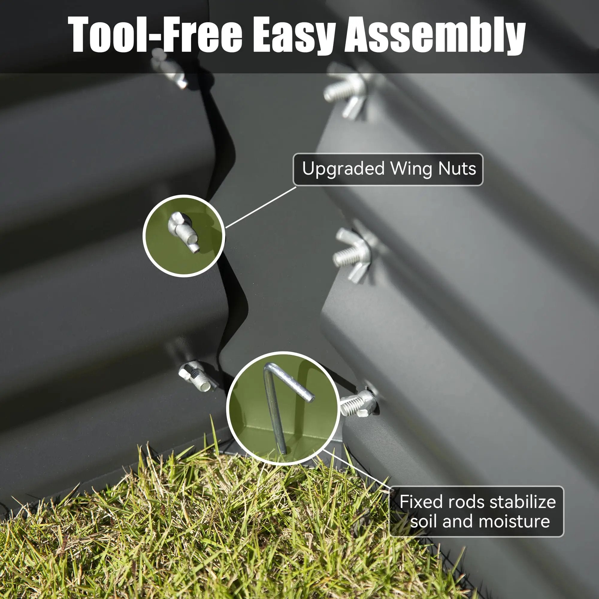 8x4x2 Ft Galvanized Raised Garden Bed by HouseOfZazla