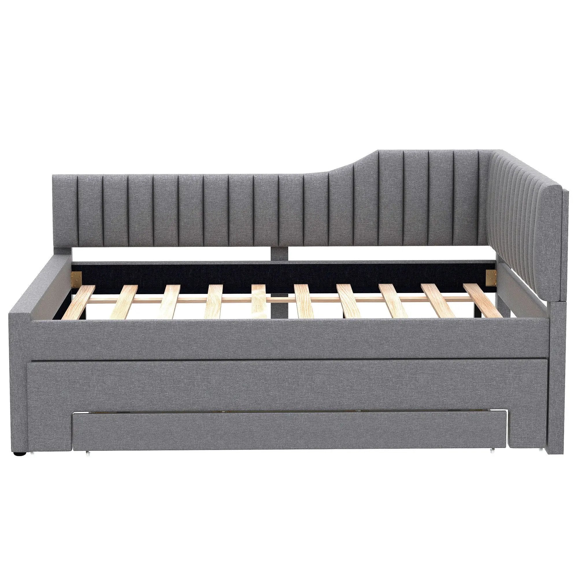 Upholstered Daybed With Trundle And 3 Drawers by HouseOfZazla