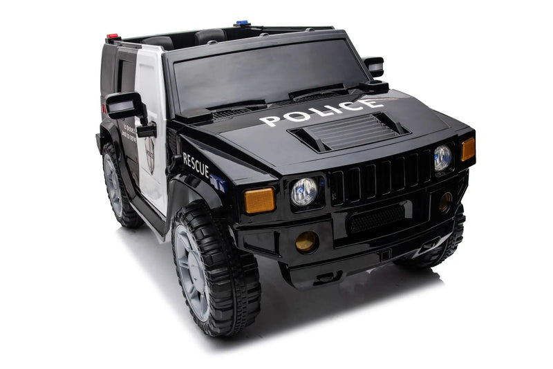 12V7A 30W*2 Four-Wheel Drive Seat One Button Start, Forward And Backward, High And Low Speed, Music, Front Light, Power Display, Two Doors Can Open, 2.4G R / C, Seat Belt Four Wheel Absorber by HouseOfZazla