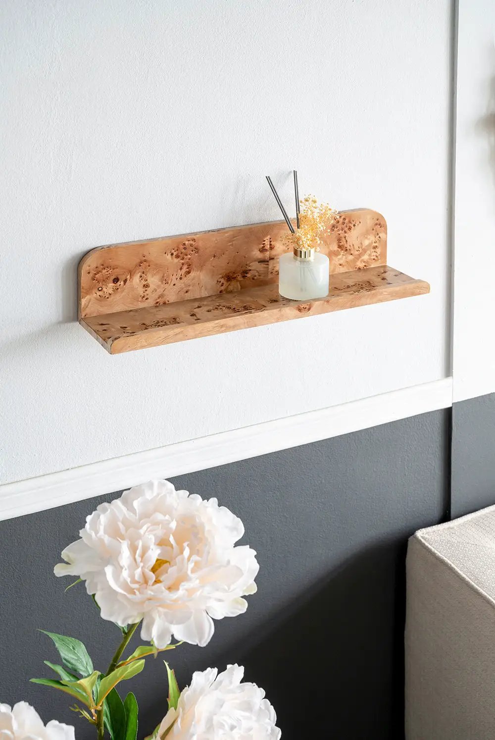 Burl - Eco-Friendly Floating Wall Shelf by HouseOfZazla