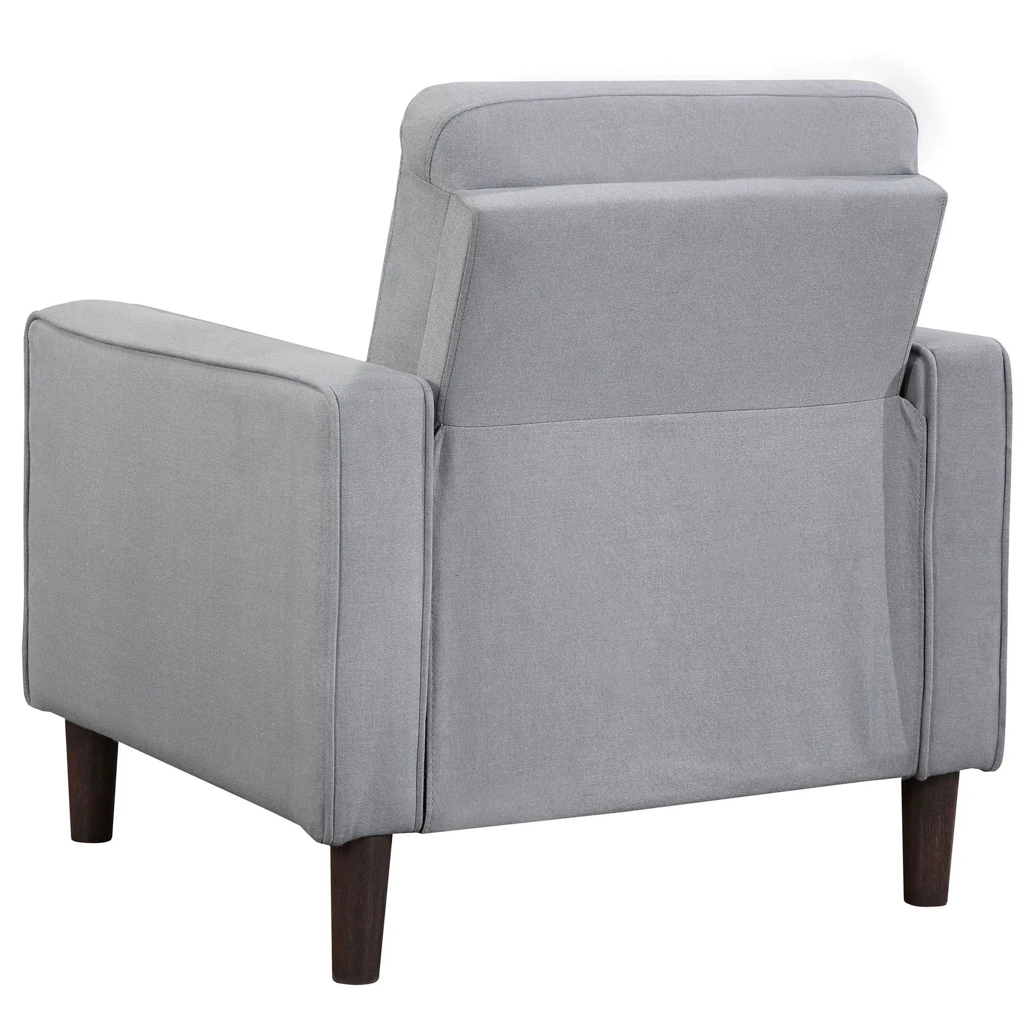 Harvey - Upholstered Tufted Accent Chair - Gray