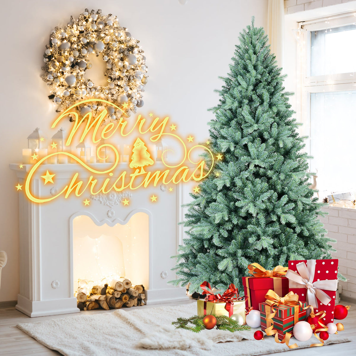 4FT Blue-Green Tint Christmas Tree, photo 2 of 10