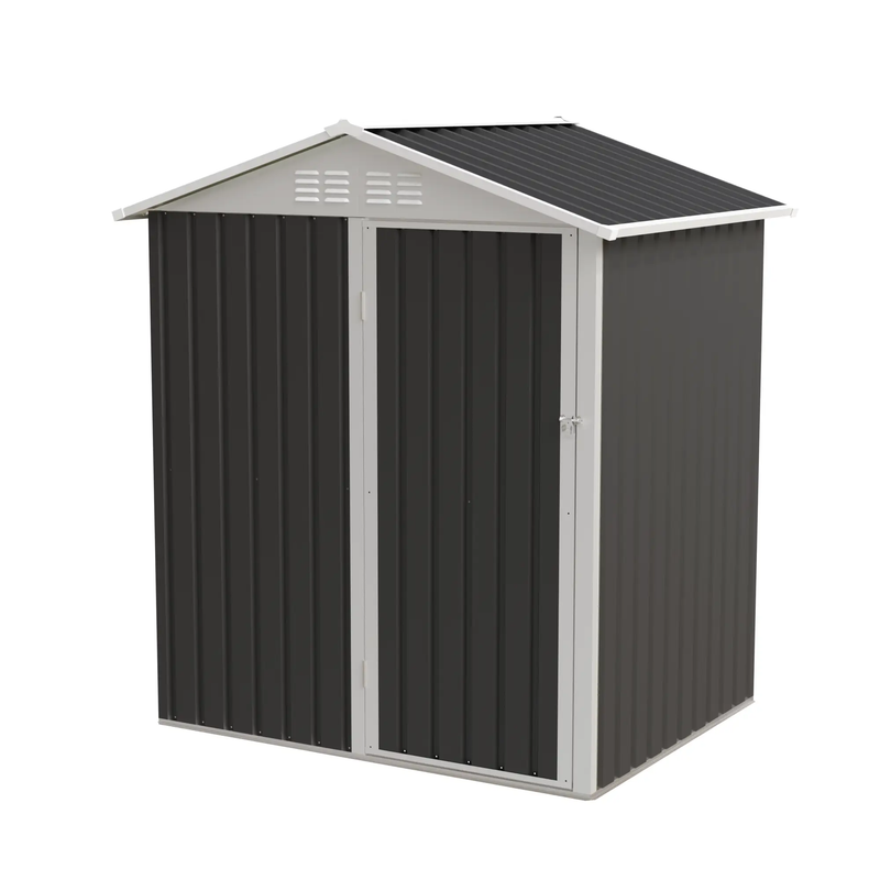 5.4x4.27 FT Outdoor Storage Shed with Hinge Door by HouseOfZazla