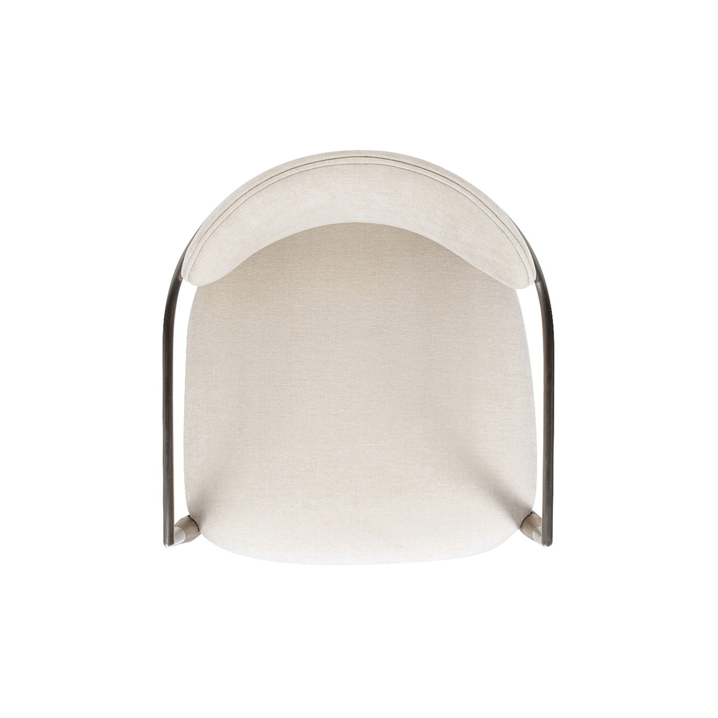 Artemis - Mixed Material Upholstered Dining Arm Chair - Warm White by HouseOfZazla