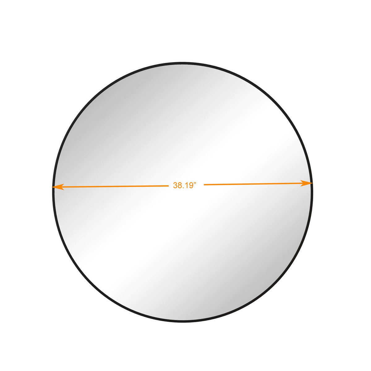 Metal Framed Circular Wall Mirror with Modern Design - Black or Gold, photo 11 of 40