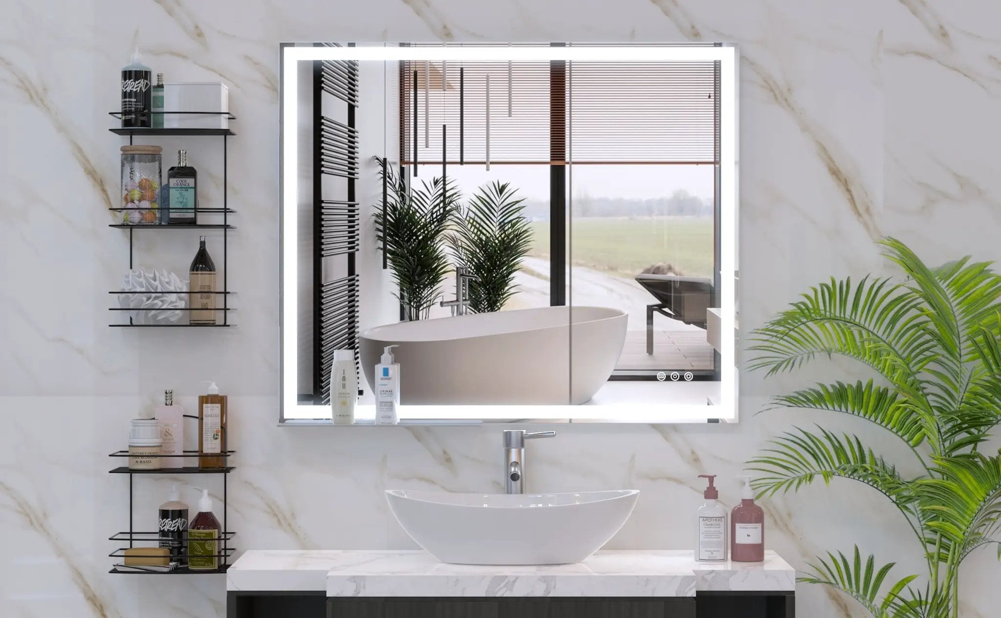 30x36 Inch LED Bathroom Vanity Mirror by HouseOfZazla