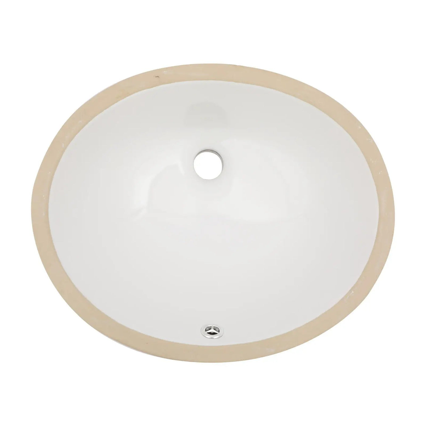 Elegant Ceramic Oval Undermount Bathroom Sink With Overflow by HouseOfZazla