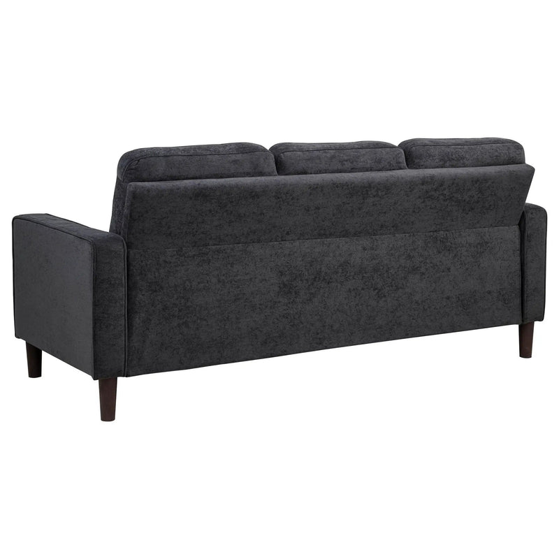 Bowen II 2-piece Upholstered Track Arm Sofa Set Steel Grey by Unique Piece Furniture