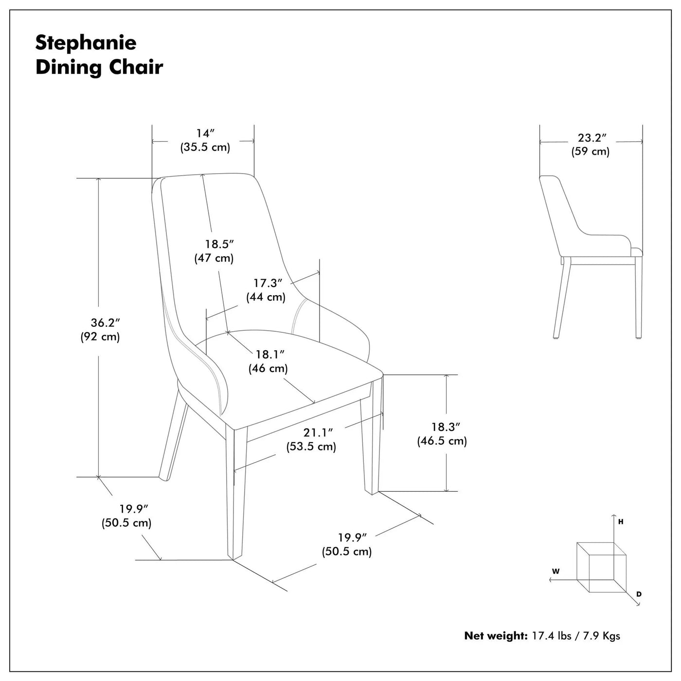 Stephanie - Upholstered Dining Chair (Set of 2) by HouseOfZazla