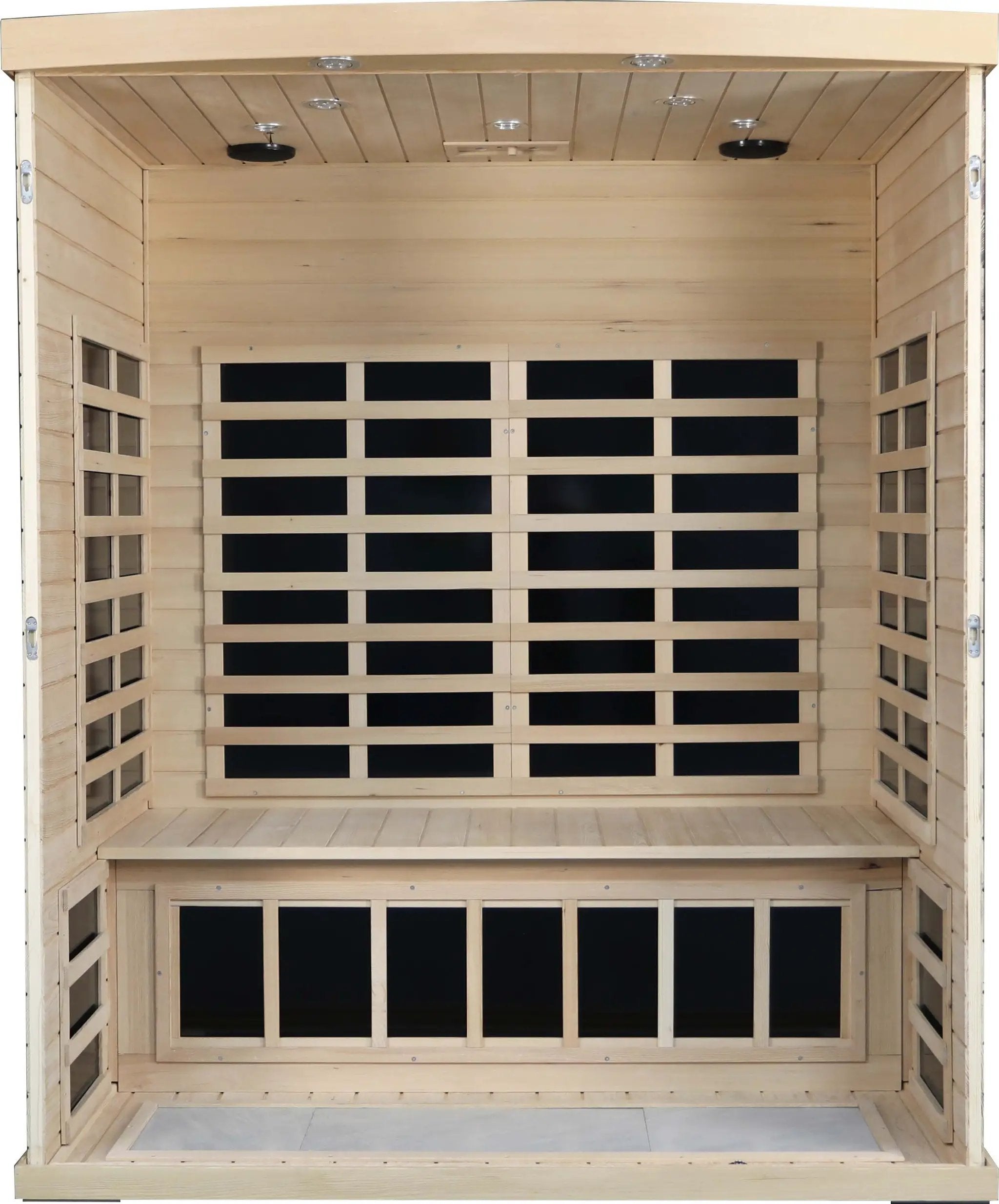Low EMF Three person Far infrared sauna room (Front & Rear) by HouseOfZazla
