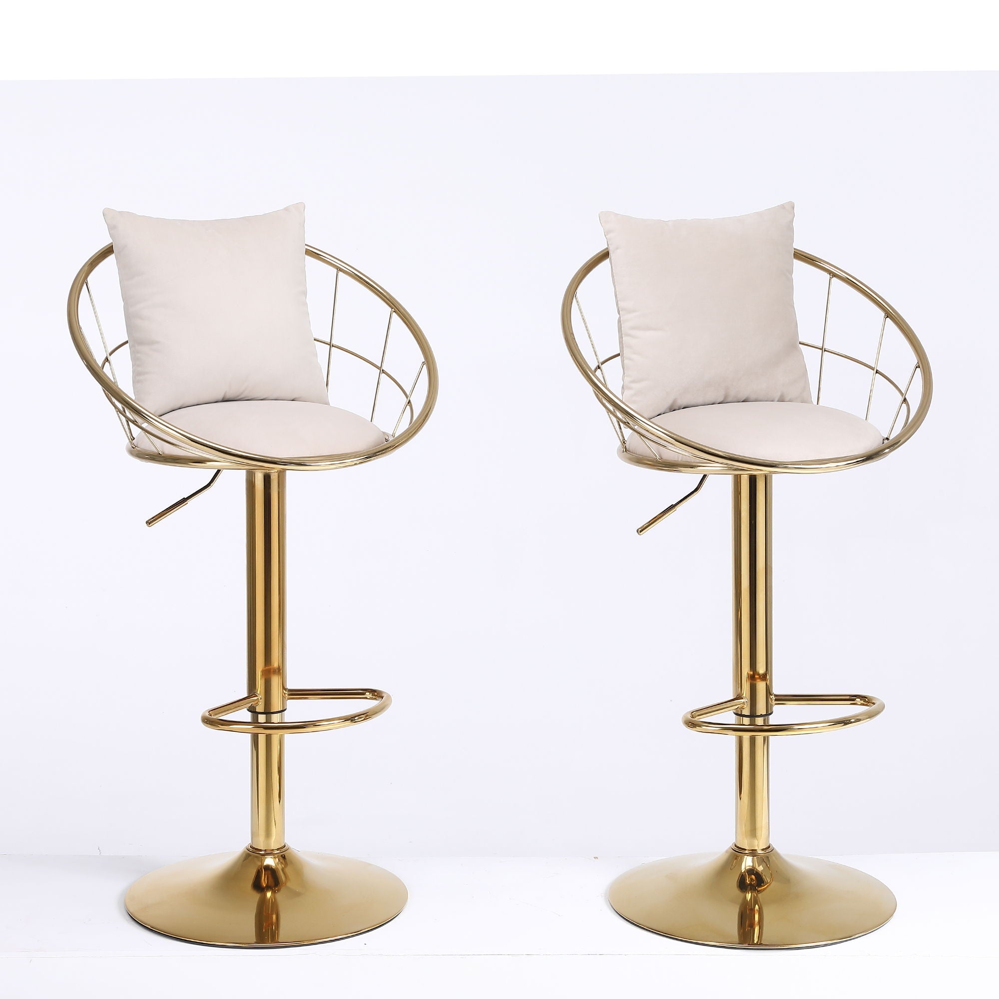 Unique Design Bar Chair, 360 Degree Rotation, Adjustable Height, Suitable For Dining Room And Bar by HouseOfZazla