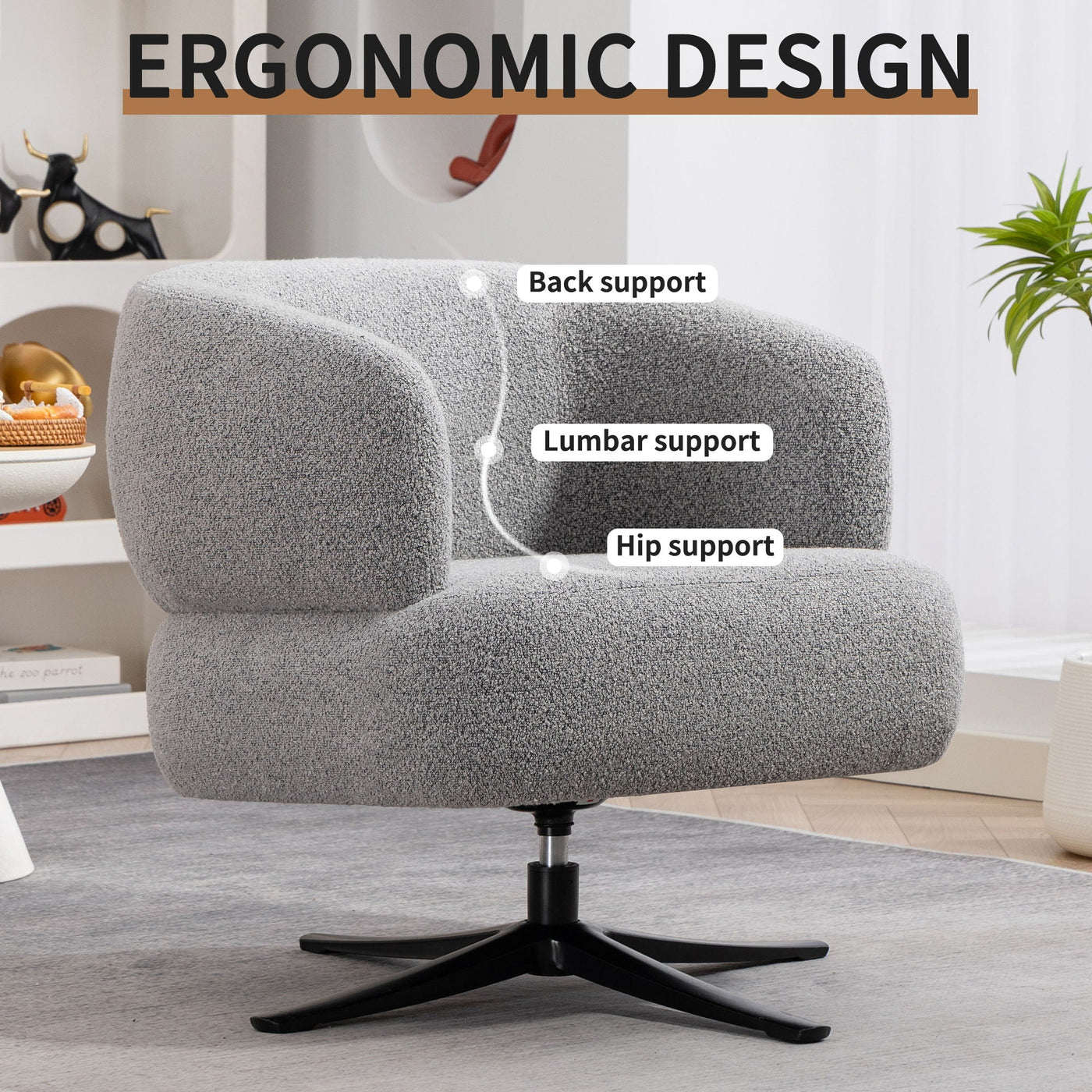 Cuddle Style Leisure Swivel Sofa Chair by HouseOfZazla