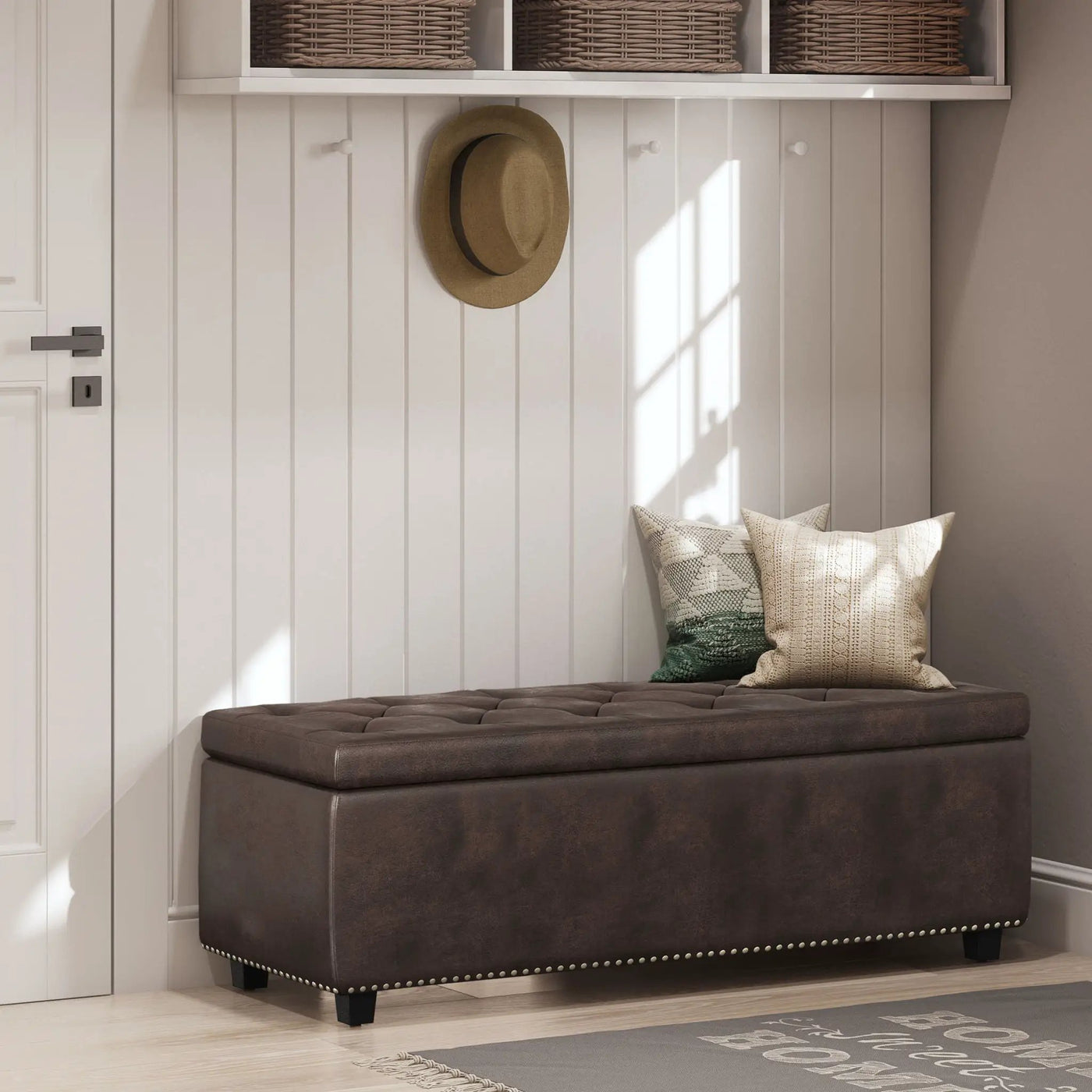 Hamilton - Upholstered Storage Ottoman by HouseOfZazla