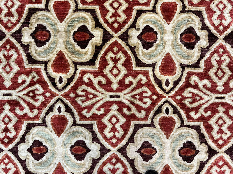 Portuguese Rug 9x12, Vintage Carpet, Handmade Wool Rug by Jewel Rugs