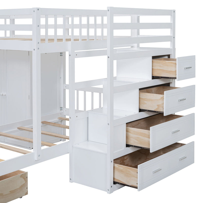 Bunk Bed With Wardrobe, Drawers by HouseOfZazla