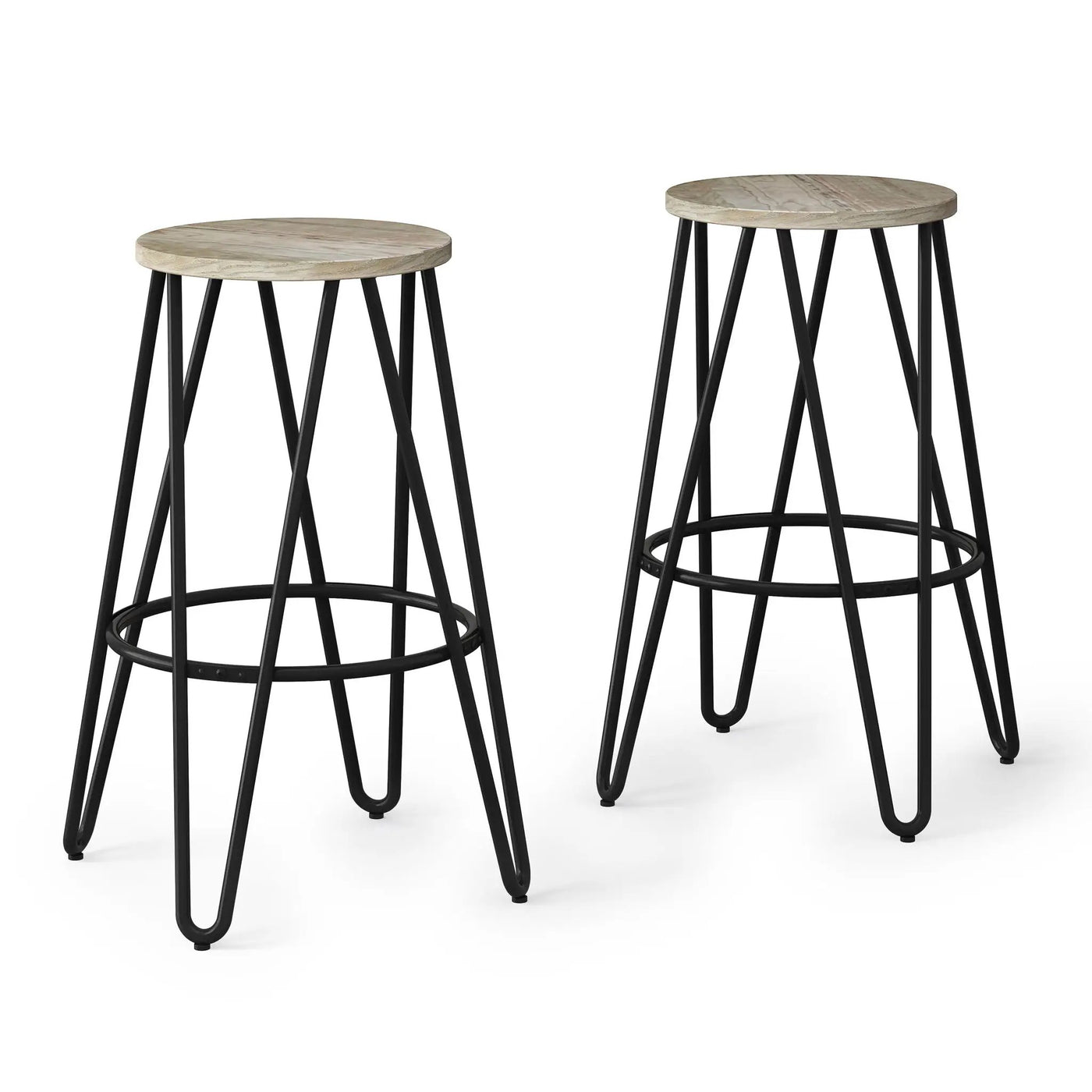 Simeon - Multifunctional Metal Stool With Wood Seat by HouseOfZazla