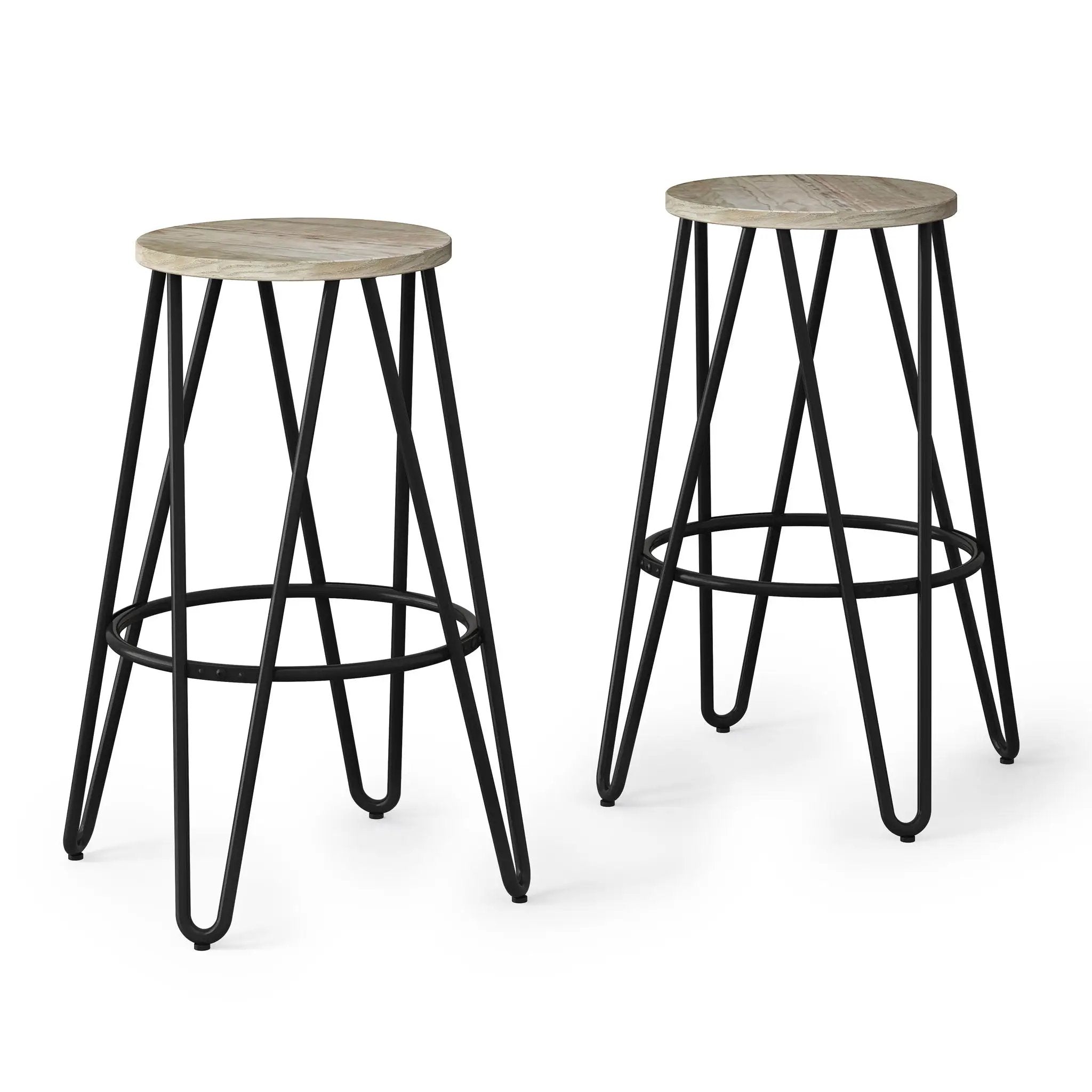 Simeon - Multifunctional Metal Stool With Wood Seat by HouseOfZazla