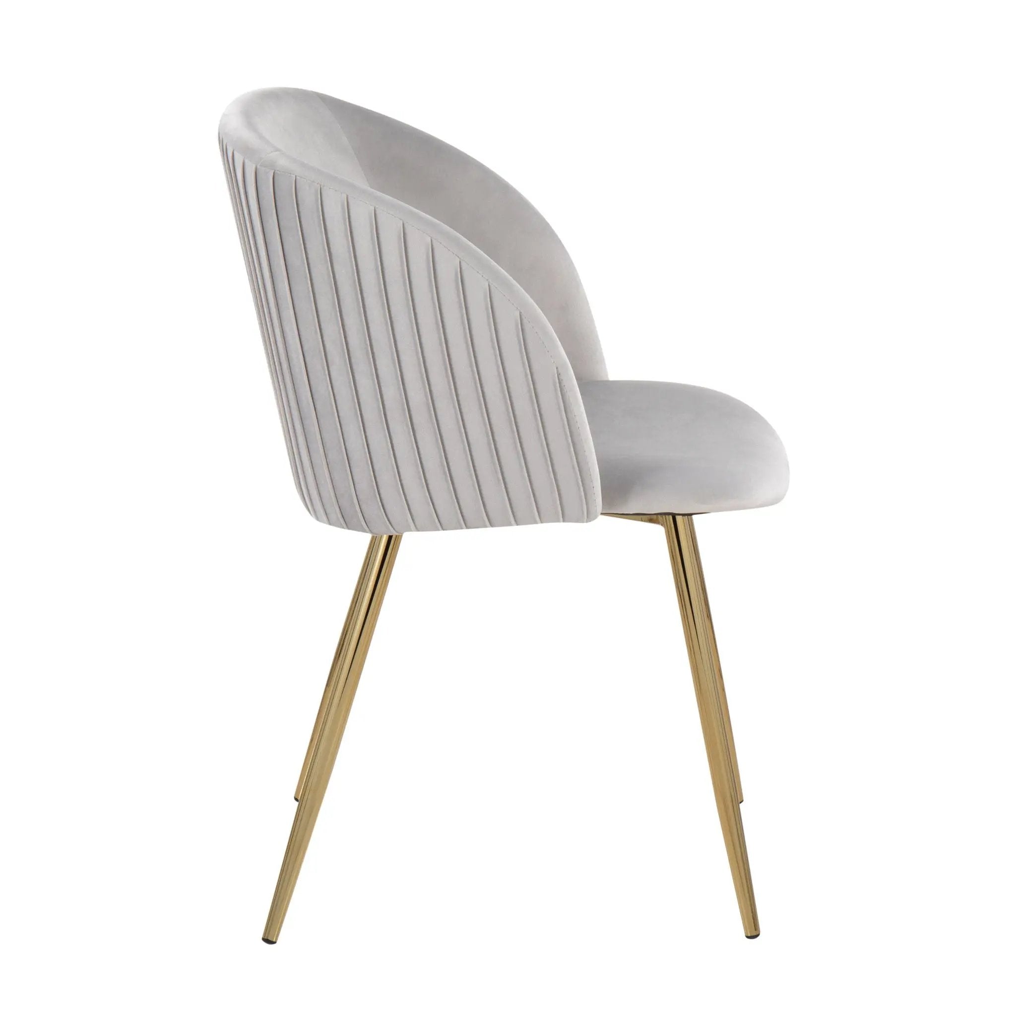 Fran - Pleated Waves Contemporary Chair (Set of 2) by Unique Piece Furniture