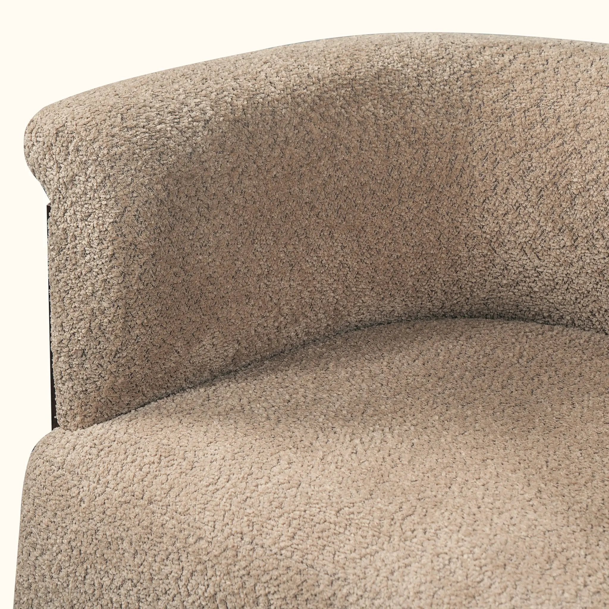 31.7" Mid-Century Curved Barrel Accent Chair by HouseOfZazla