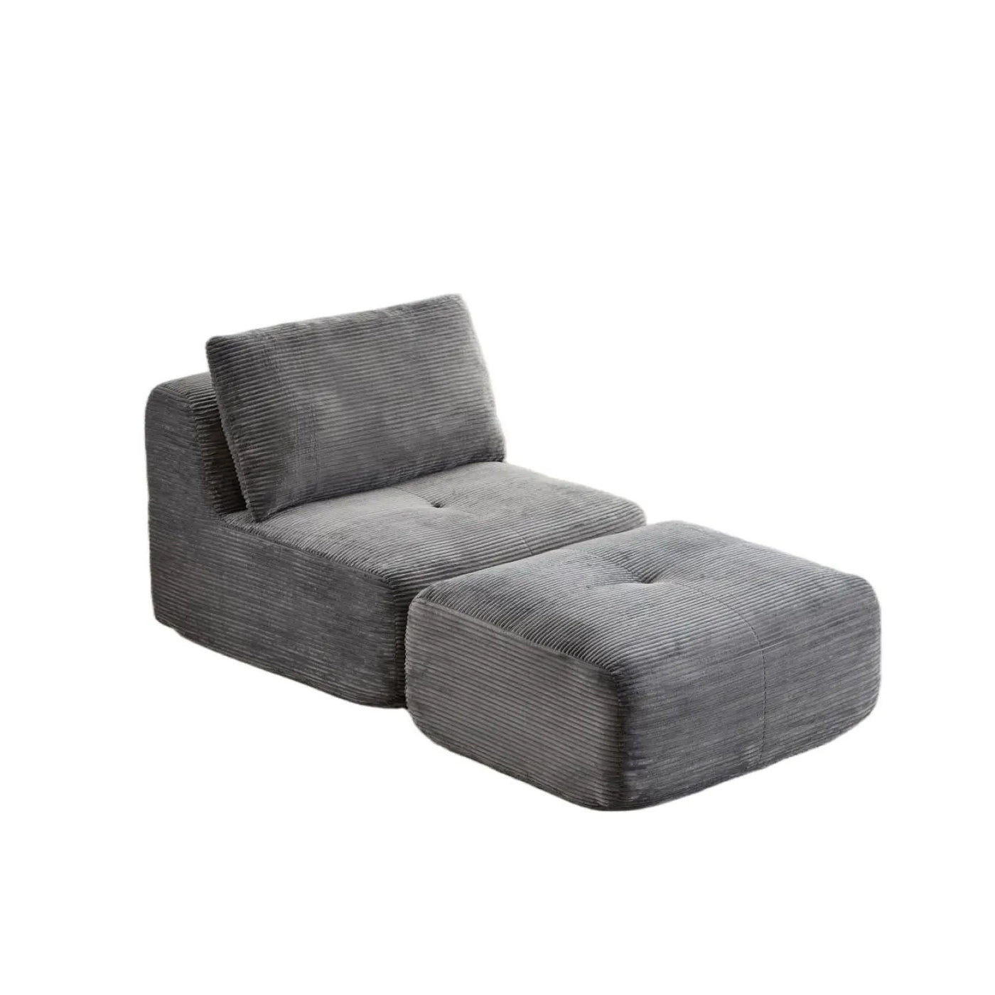 Single Chaise Longue With Movable Ottoman For Living Room by HouseOfZazla