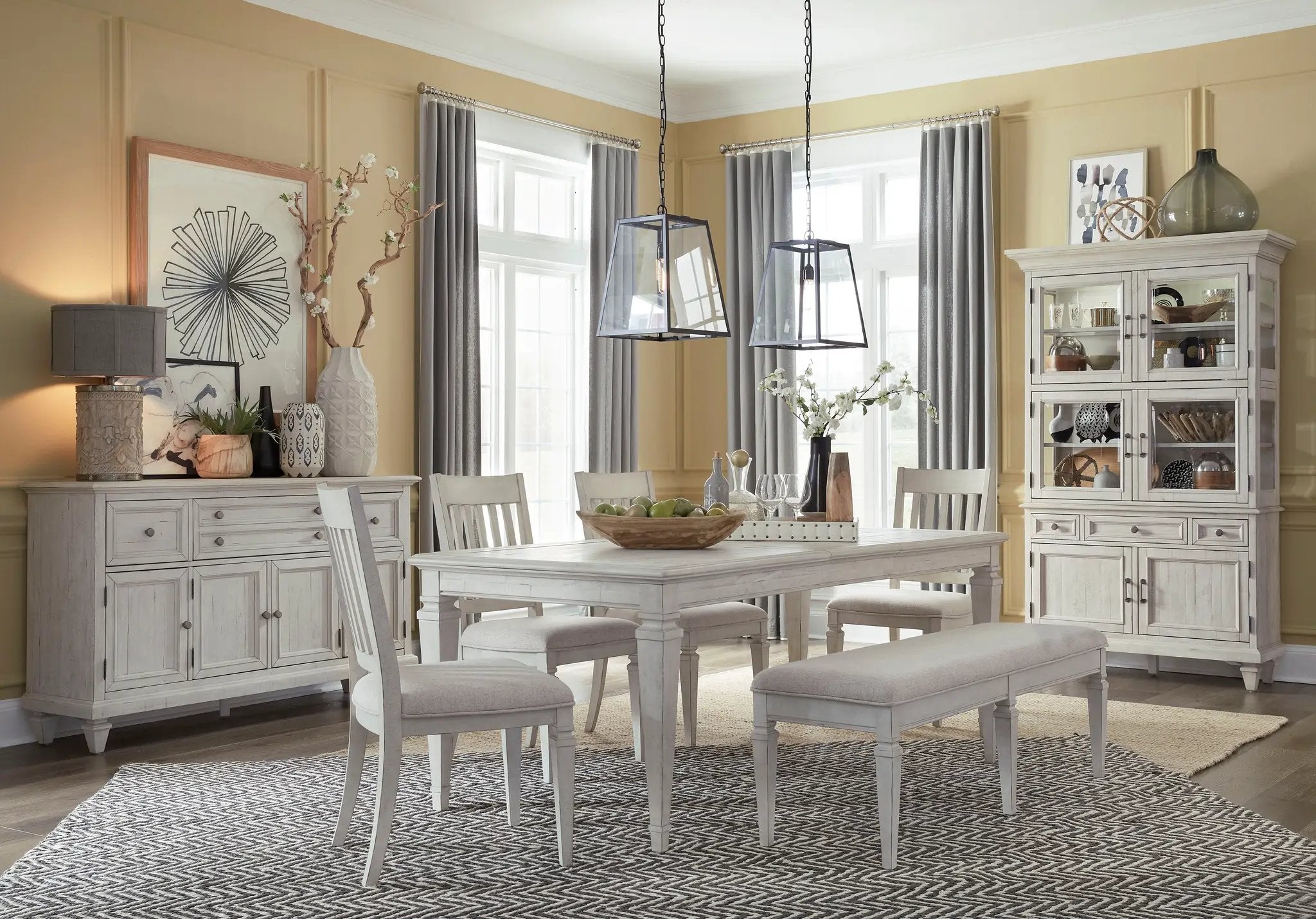 Newport - Dining Side Chair With Upholstered Seat (Set of 2) - Alabaster by Unique Piece Furniture
