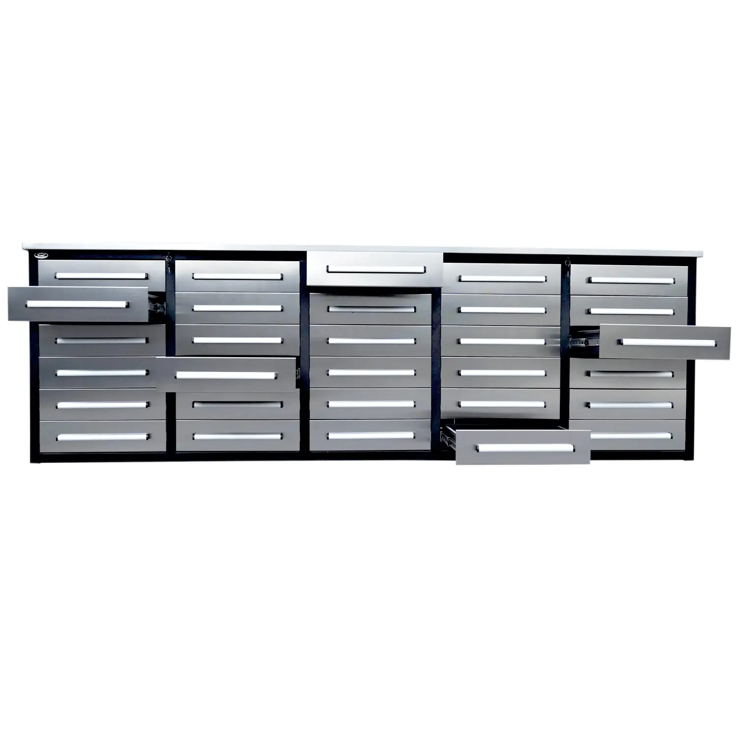 10ft Workbench Storage Cabinet with 30 Drawers by Chery Industrial