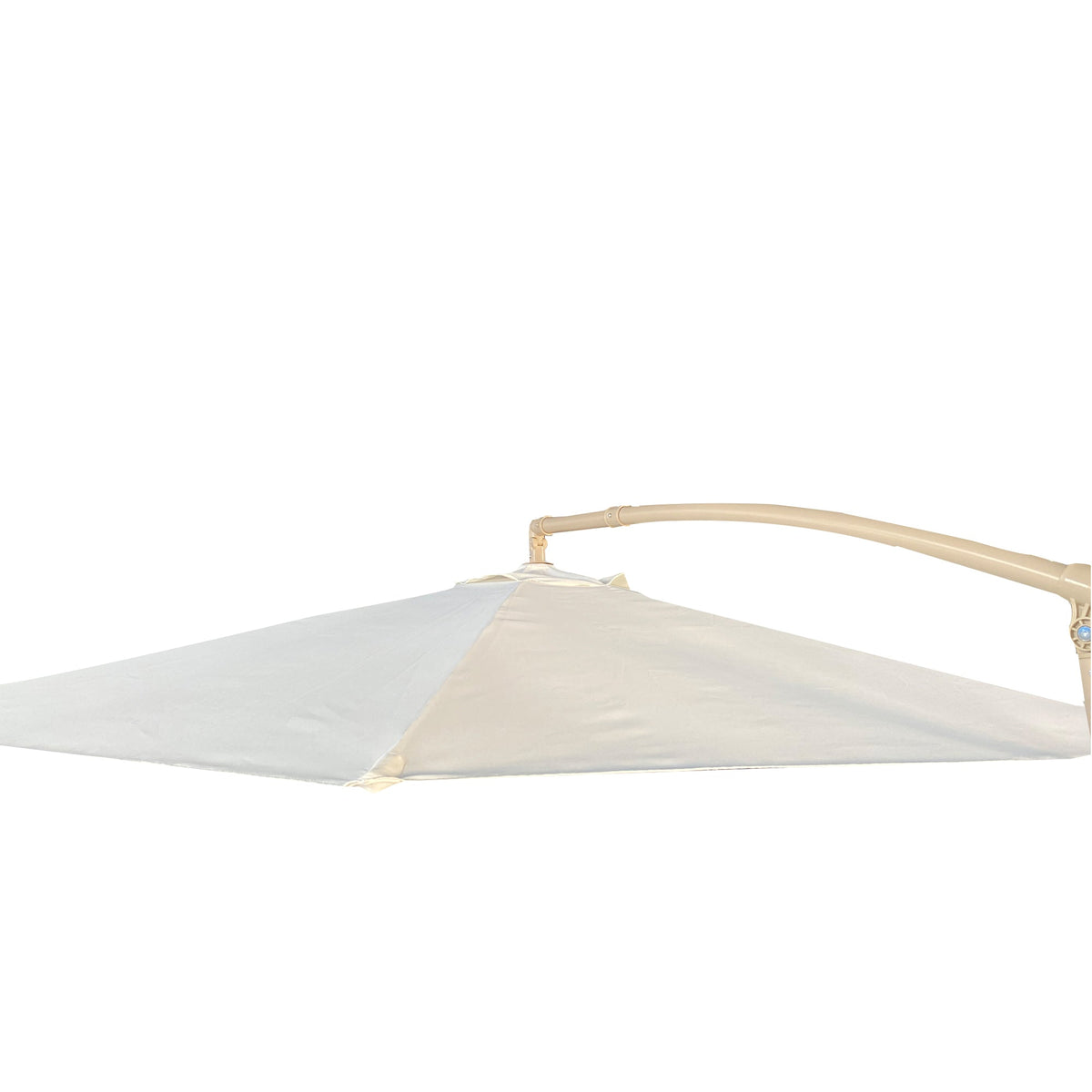 10ft Offset Patio Umbrella with UV-Resistant Fabric - Beige, photo 4 of 7