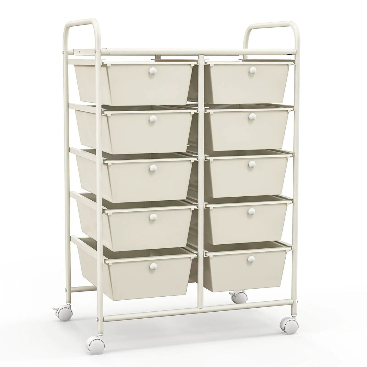 10-Drawer Rolling Storage Cart by DirectDeals