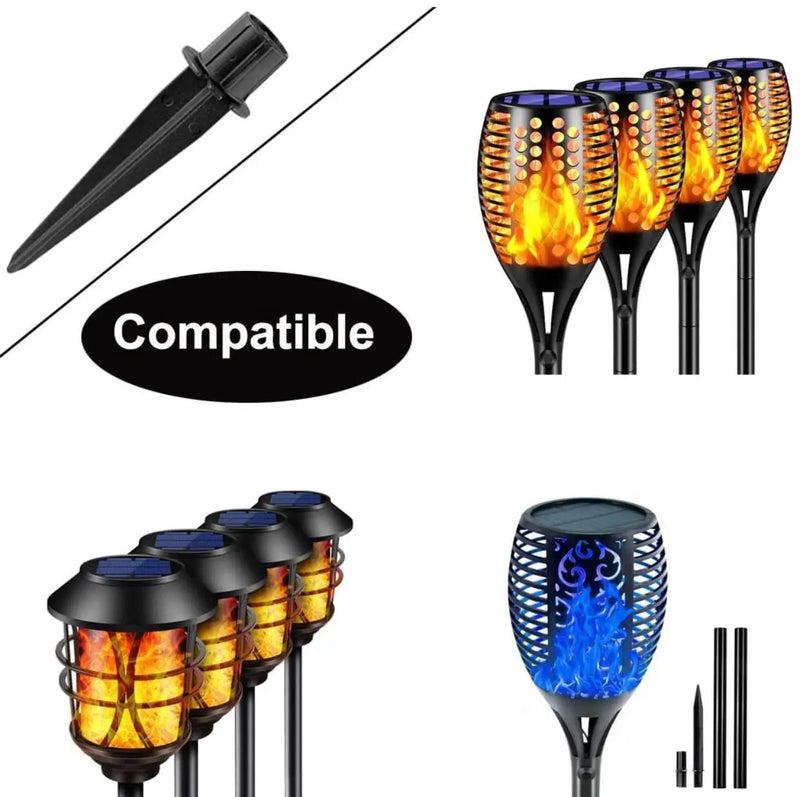10x Path Light Replacement Stakes Ground Solar Light Spikes for Garden Lamps by Outdoor Solar Outlet