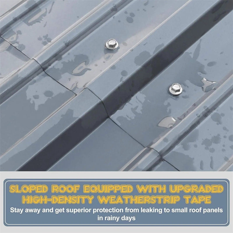 [10X15FT] Alora Large Heavy-Duty Outdoor Metal Carport For Cars, Trucks And Boats (SAK95738) by SAKSBY WHOLESALE