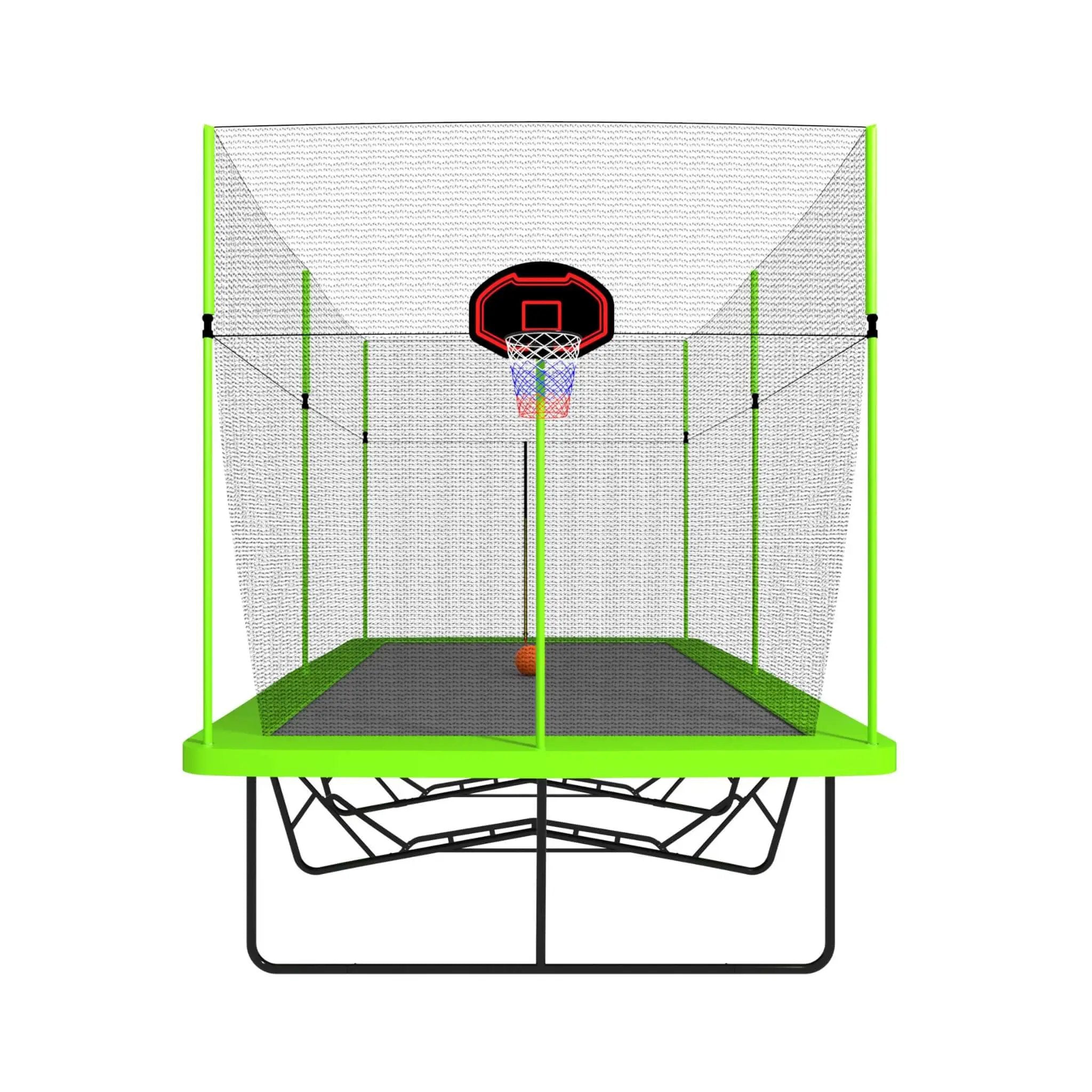 [10X17FT] Large Rectangular Trampoline With Basketball Hoop And Ladder (SAK17482) by SAKSBY WHOLESALE
