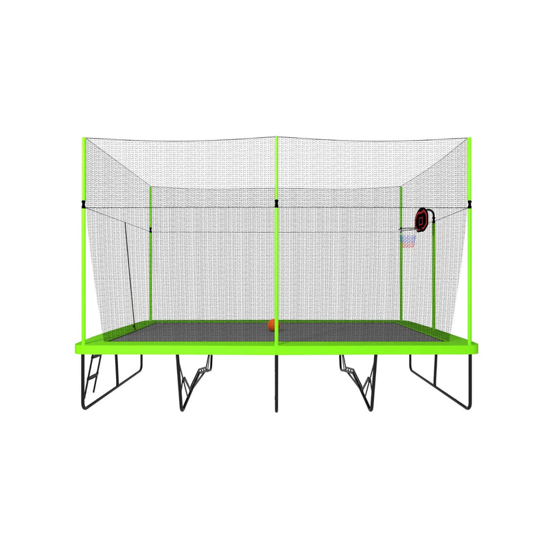 [10X17FT] Large Rectangular Trampoline With Basketball Hoop And Ladder (SAK17482) by SAKSBY WHOLESALE