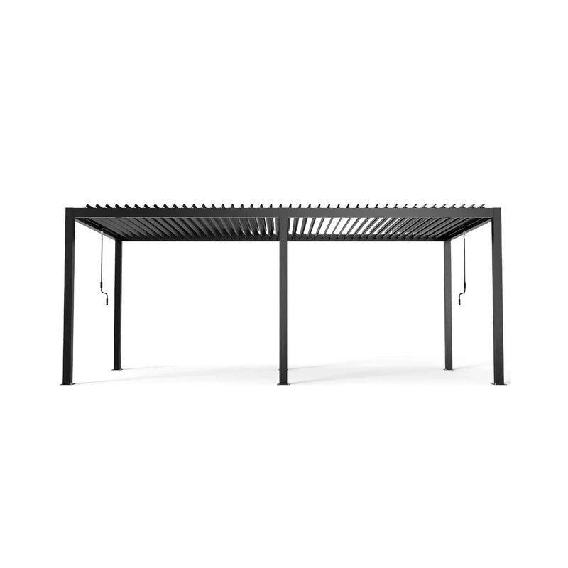 [10X19FT] Alora Modern Durable All-Weather Outdoor Pergola With Aluminum Frame And Steel Louvers (SAK32691) by SAKSBY WHOLESALE