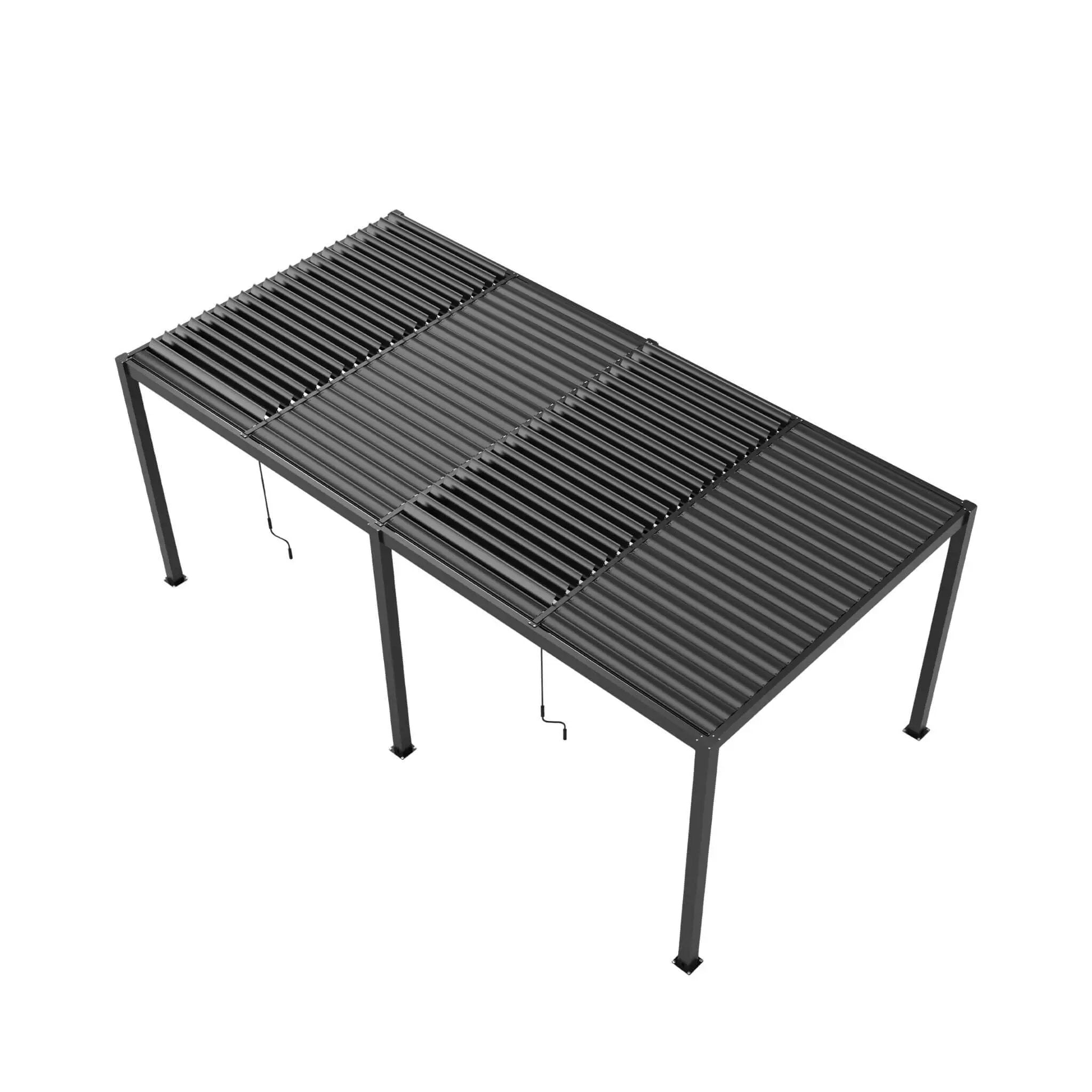 10X19FT] Alora Premium Powder-Coated Aluminum Pergola With Adjustable