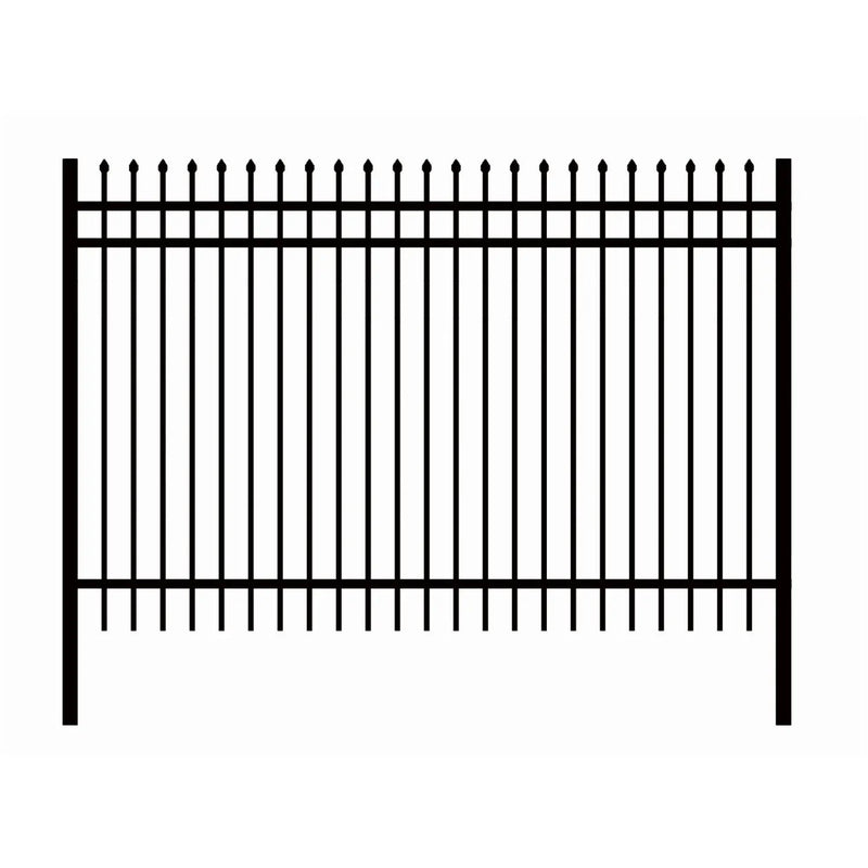 10x7 ft Steel Fence with 3 Rails, 30 Panels by Chery Industrial